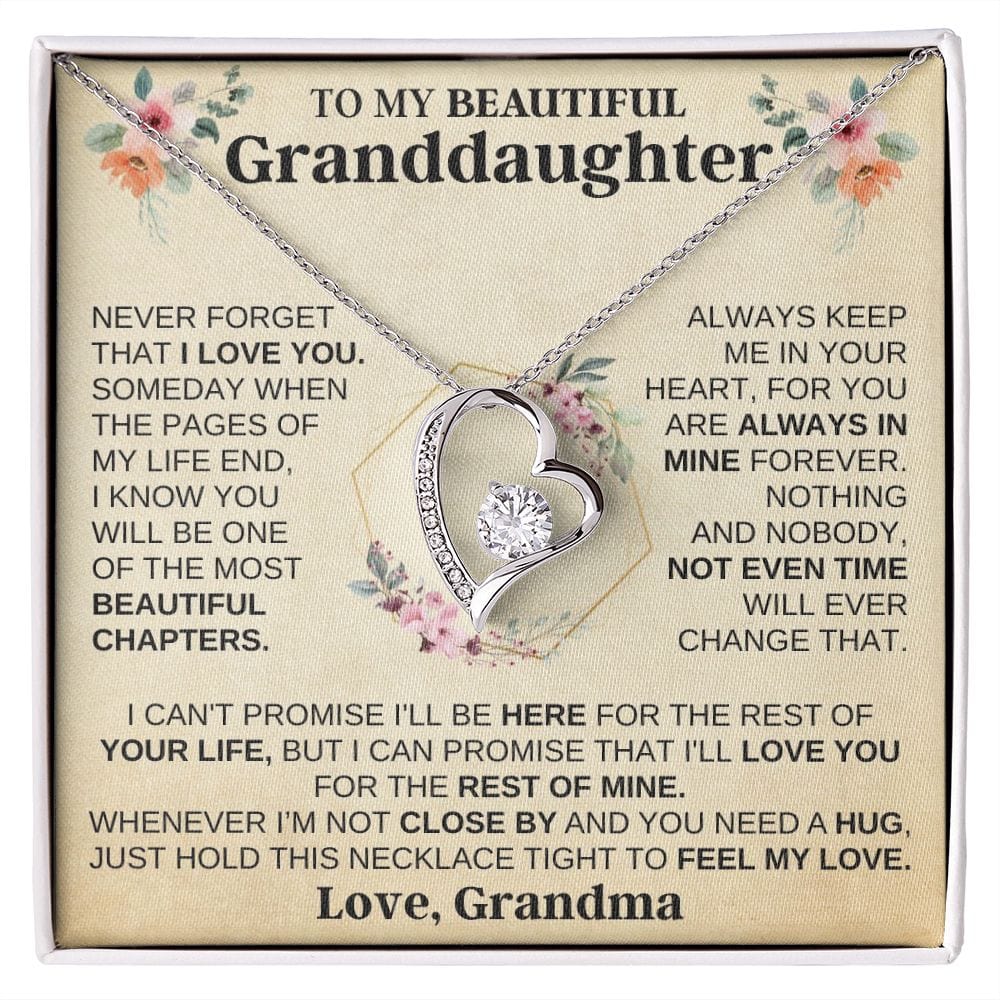 Jewelry To My Beautiful Granddaughter - Forever Love Gift Set - SS518