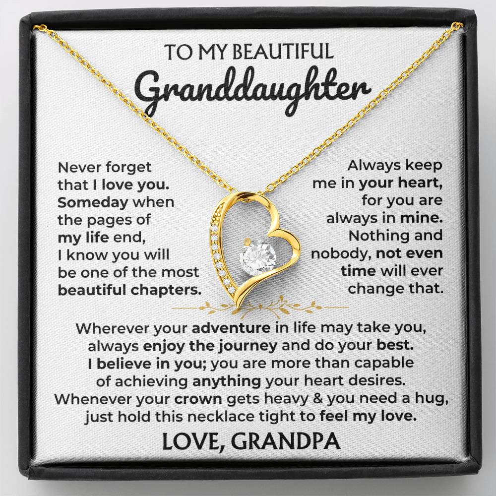 Jewelry To My Beautiful Granddaughter - Forever Love Gift Set - SS595