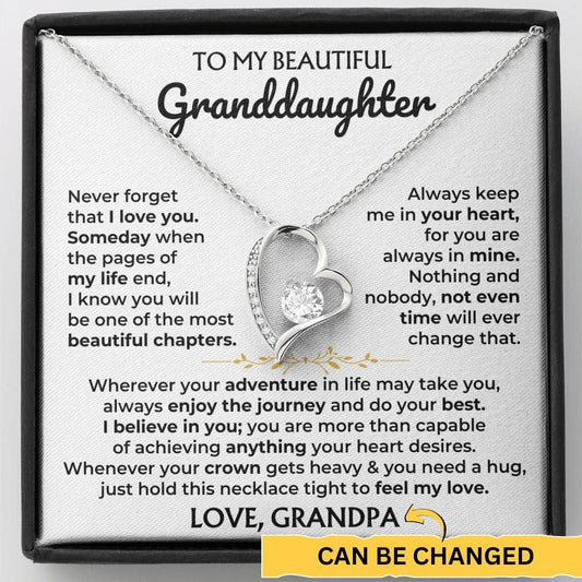 Jewelry To My Beautiful Granddaughter - Forever Love Gift Set - SS595