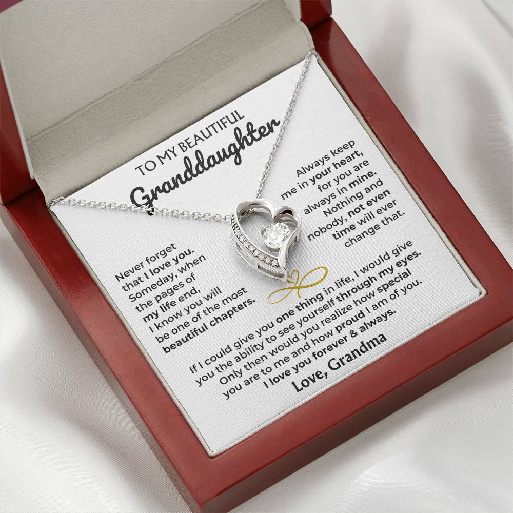 Jewelry To My Beautiful Granddaughter - Forever Love Gift Set - SS596GM