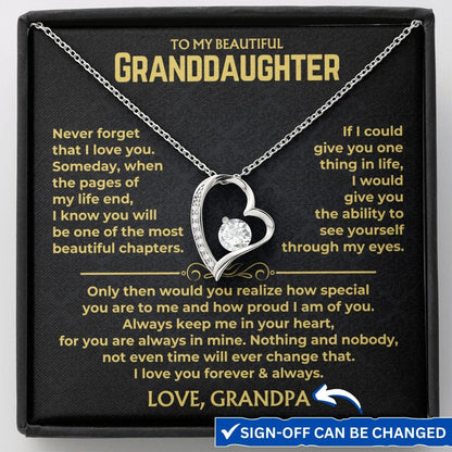 Jewelry To My Beautiful Granddaughter - Forever Love Gift Set - SS616