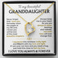 Jewelry To My Beautiful Granddaughter - Forever Love Necklace Gift Set - SS514V3