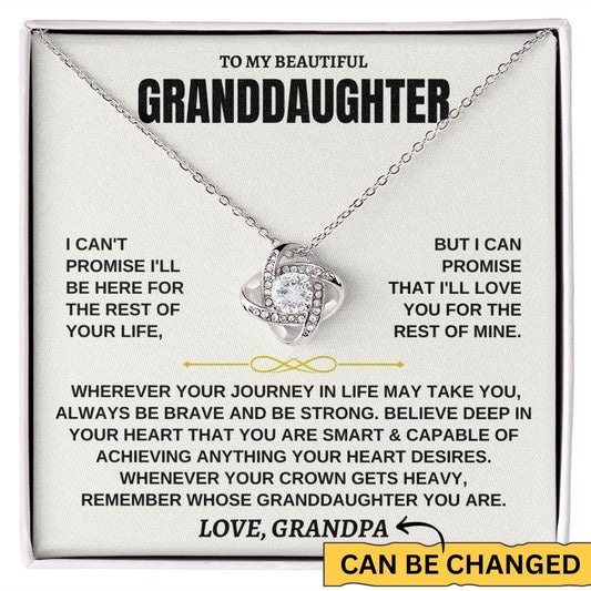 Jewelry To My Beautiful Granddaughter - Love Knot Gift Set - SS117LK