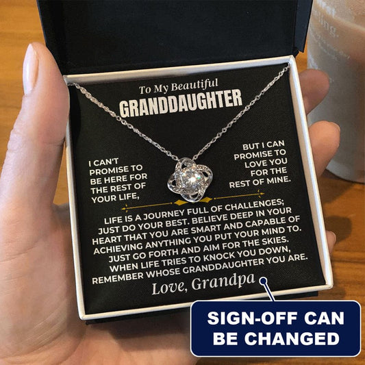 Jewelry To My Beautiful Granddaughter - Love Knot Gift Set - SS472