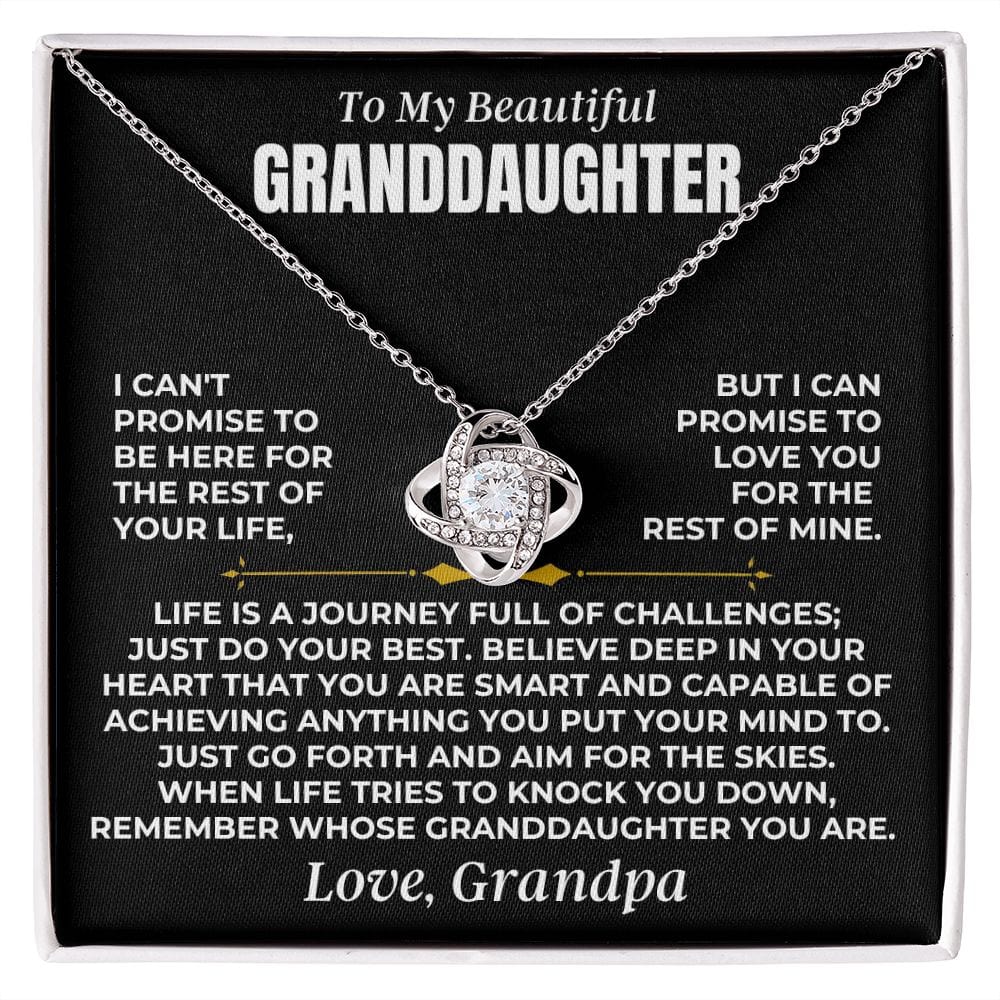 Jewelry To My Beautiful Granddaughter - Love Knot Gift Set - SS472