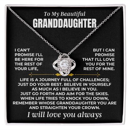 Jewelry To My Beautiful Granddaughter - Love Knot Gift Set - SS474