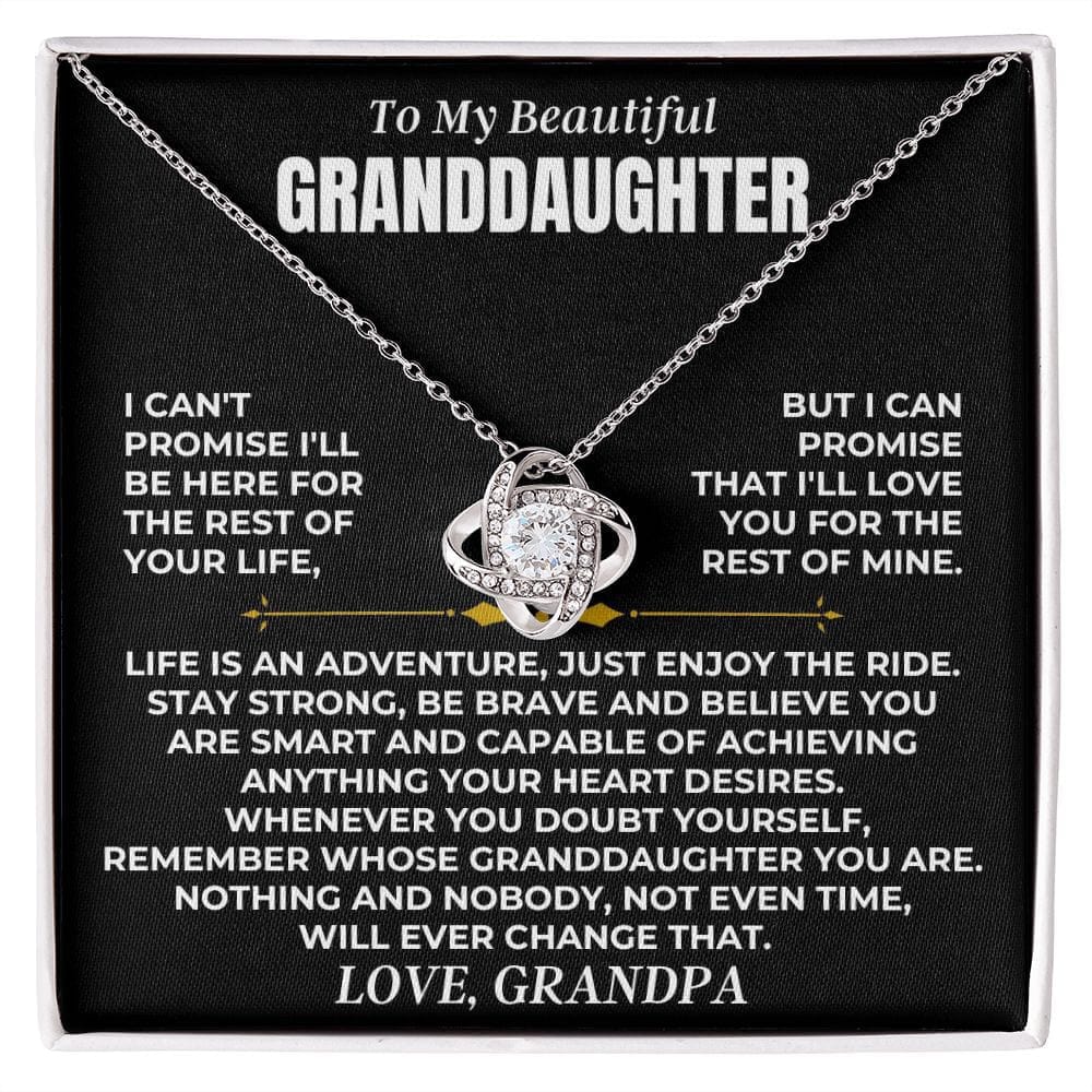 Jewelry To My Beautiful Granddaughter - Love Knot Gift Set - SS475