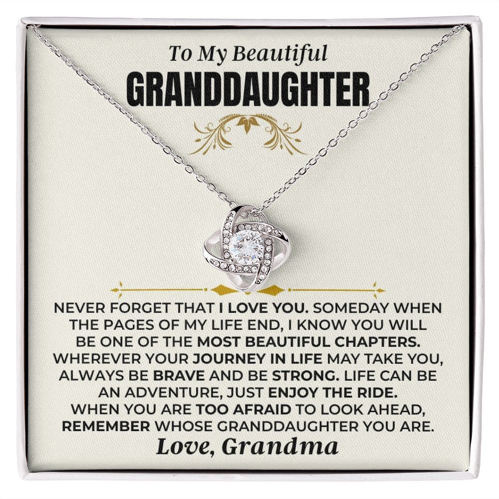Jewelry To My Beautiful Granddaughter - Love Knot Gift Set - SS477