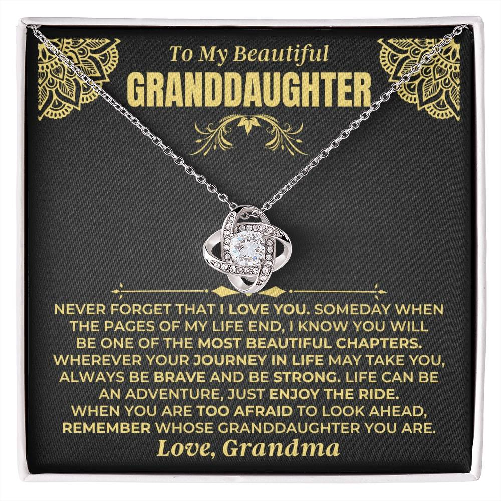 Jewelry To My Beautiful Granddaughter - Love Knot Gift Set - SS477V6