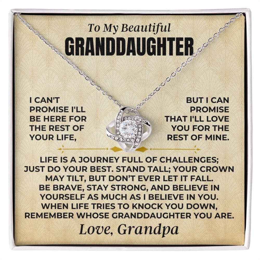Jewelry To My Beautiful Granddaughter - Love Knot Gift Set - SS478