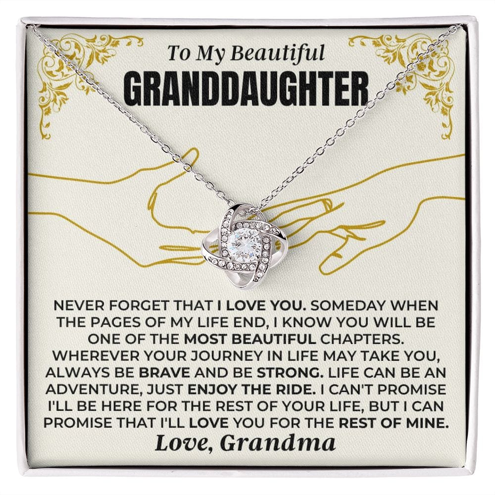 Jewelry To My Beautiful Granddaughter - Love Knot Gift Set - SS481