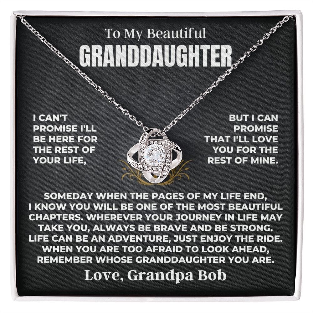 Jewelry To My Beautiful Granddaughter - Love Knot Gift Set - SS511