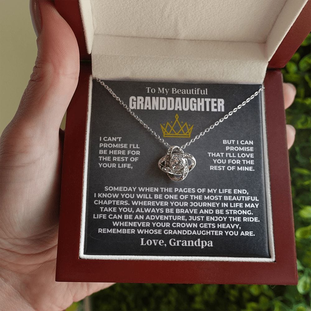 Jewelry To My Beautiful Granddaughter - Love Knot Gift Set - SS512