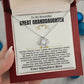 Jewelry To My Beautiful Great Granddaughter - Love Knot Gift Set - SS477GD