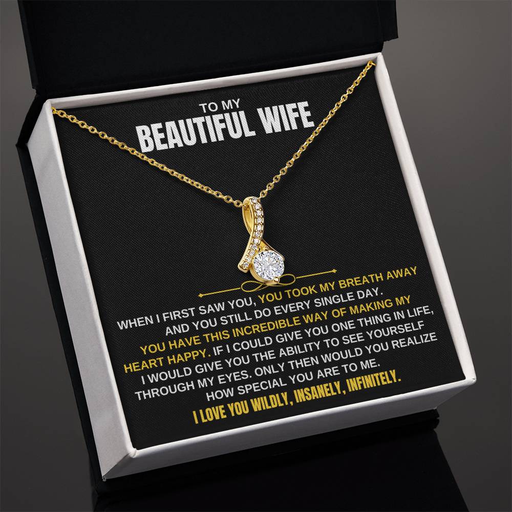 Jewelry To My Beautiful Wife | You Took My Breath Away | Necklace Gift Set - SS129