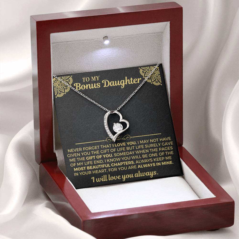 Jewelry To My Bonus Daughter - Never Forget That I Love You - Gift Set - SS558P