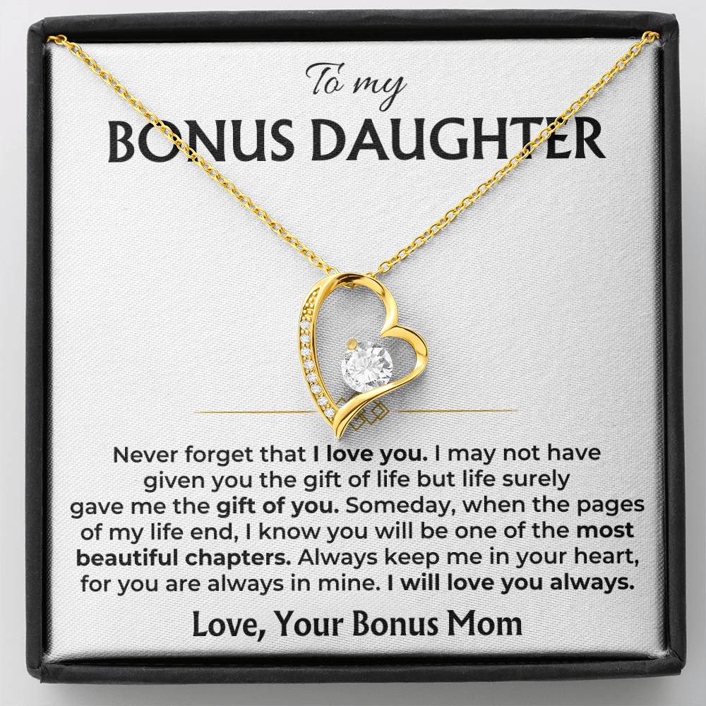 Jewelry To My Bonus Daughter - Personalized Forever Love Gift Set - SS558V2