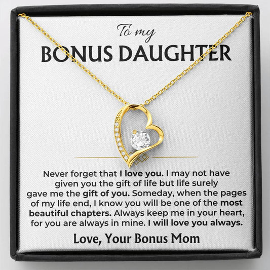 Jewelry To My Bonus Daughter - Personalized Forever Love Gift Set - SS558V2