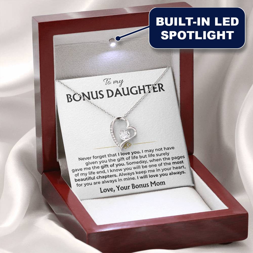 Jewelry To My Bonus Daughter - Personalized Forever Love Gift Set - SS558V2