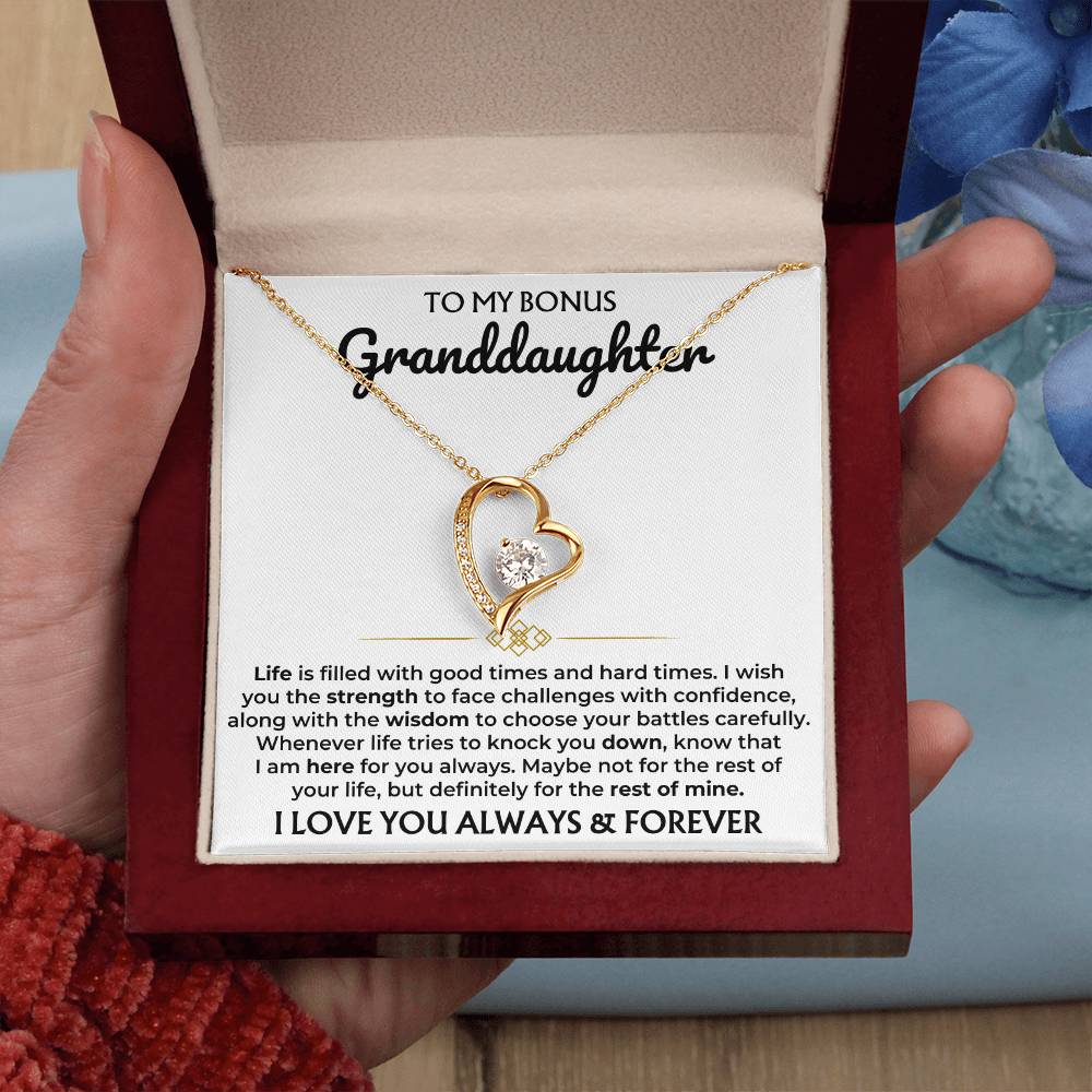 Jewelry To My Bonus Granddaughter - Forever Love Gift Set - SS377GD