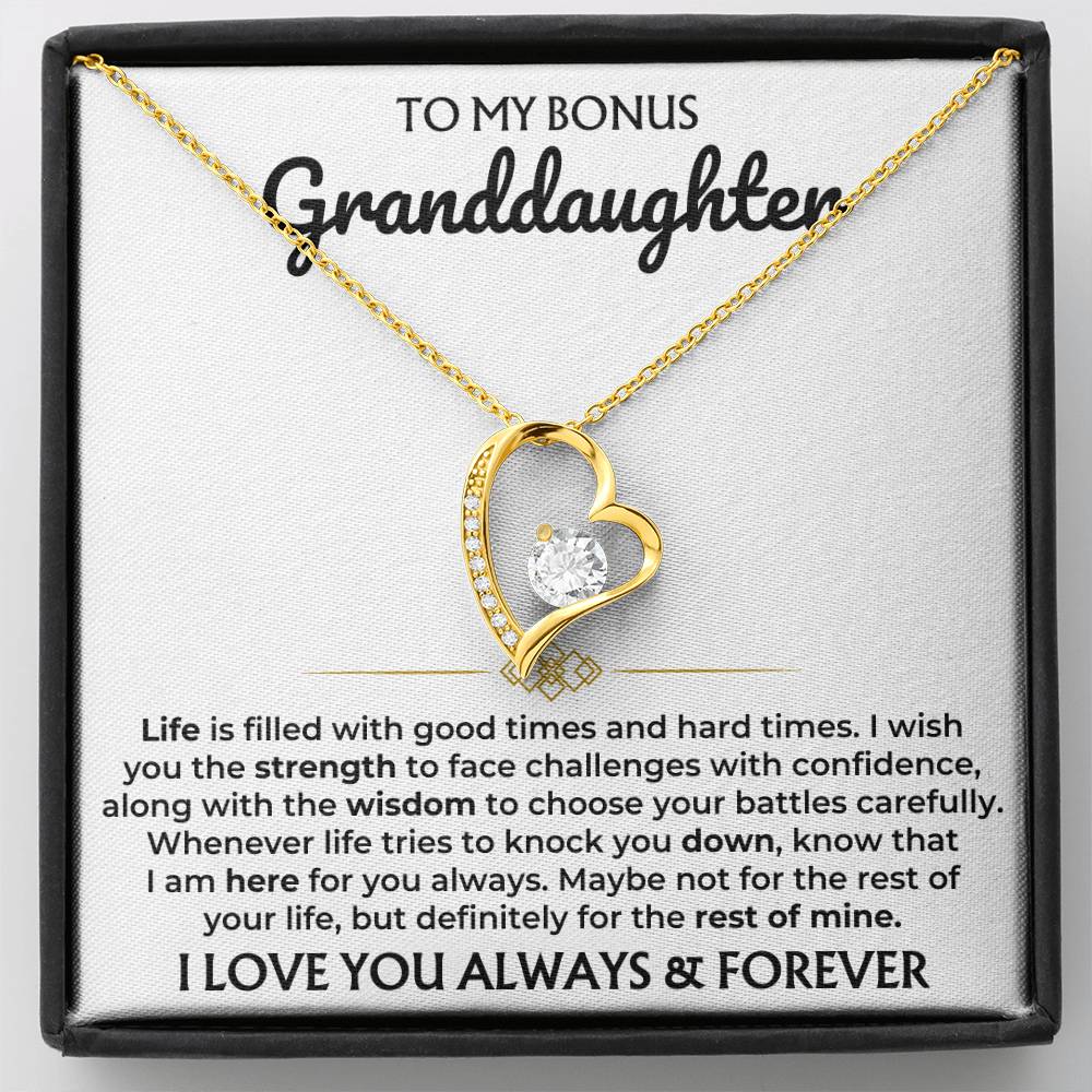 Jewelry To My Bonus Granddaughter - Forever Love Gift Set - SS377GD