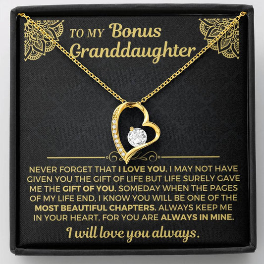 Jewelry To My Bonus Granddaughter - Forever Love Gift Set - SS558BG