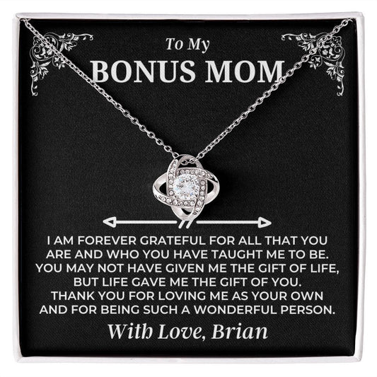 Jewelry To My Bonus Mom - Love Knot Gift Set - SS487