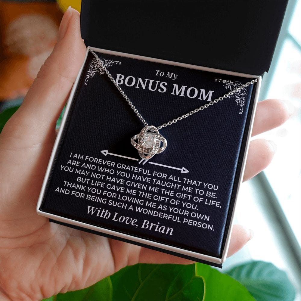 Jewelry To My Bonus Mom - Love Knot Gift Set - SS487