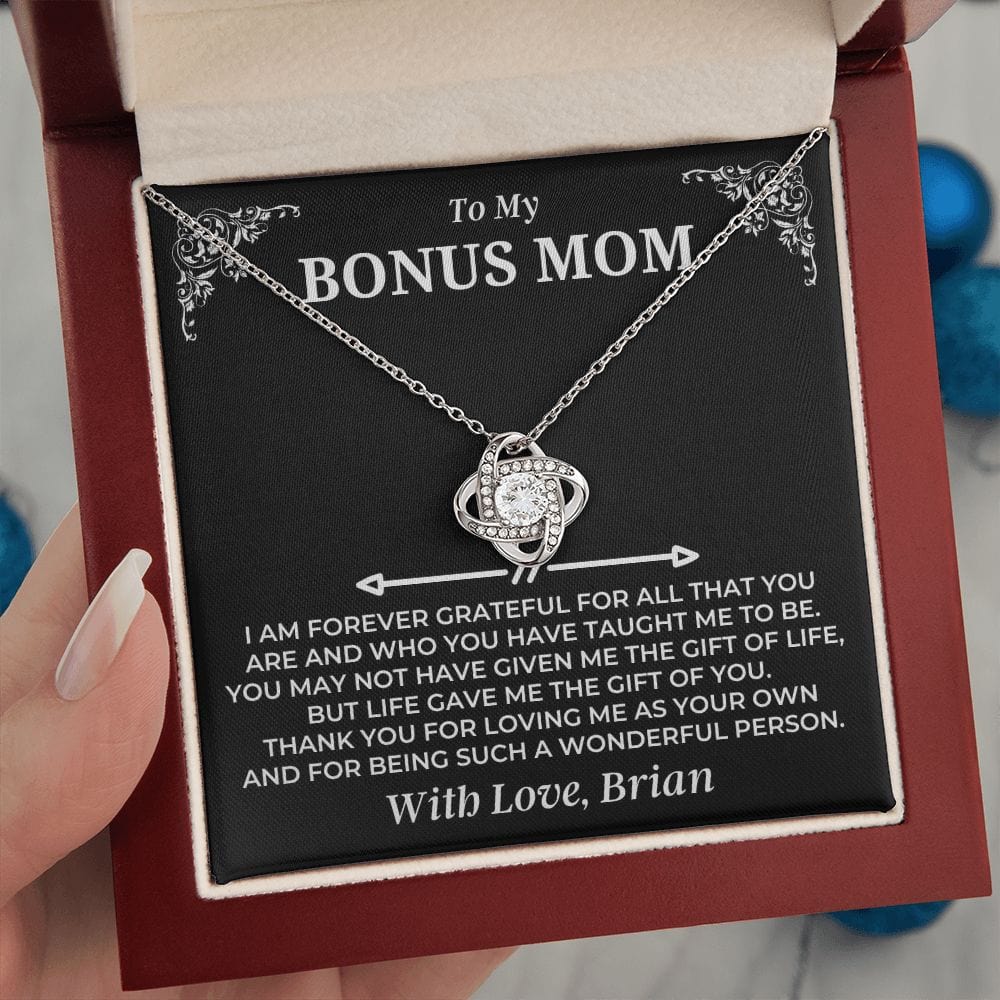 Jewelry To My Bonus Mom - Love Knot Gift Set - SS487