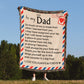 Jewelry To My Dad - Giant Love Letter - 100% Cotton - Woven Blanket - WB10