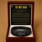 Jewelry To My Dad - I Love & Appreciate You - Cross Braided Bracelet - Gift Set - SS618