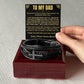 Jewelry To My Dad - I Love & Appreciate You - Cross Braided Bracelet - Gift Set - SS618