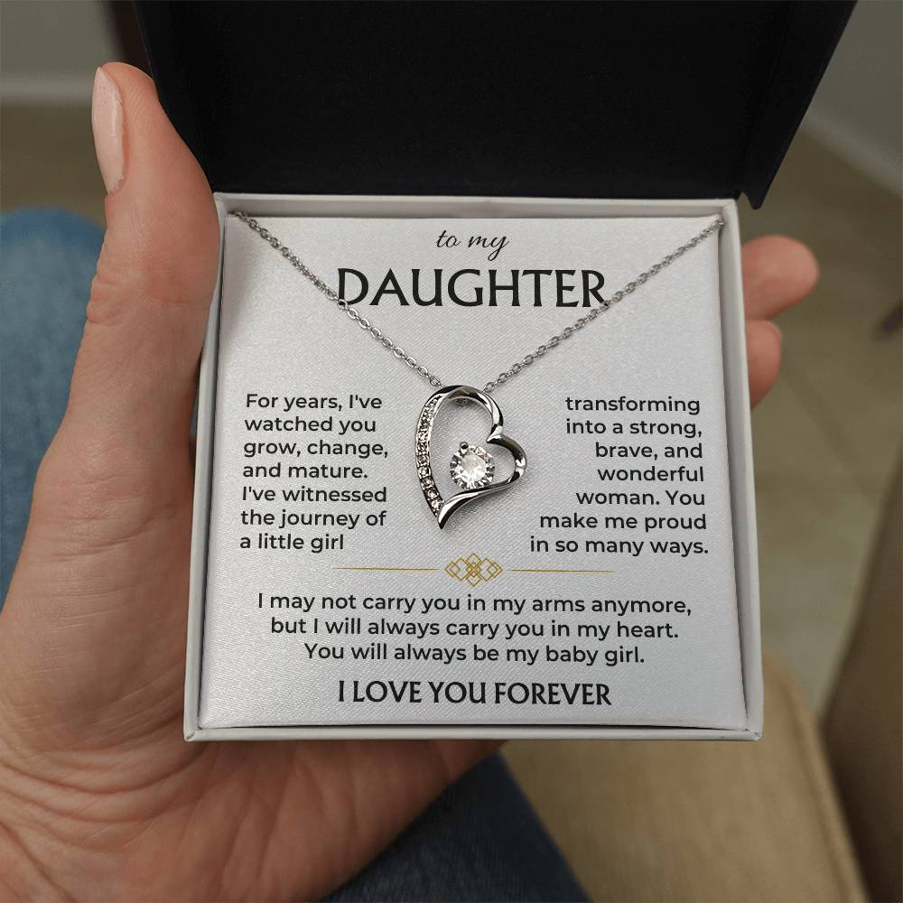 Jewelry To My Daughter - Always Be My Baby Girl - Necklace Gift Set - SS565