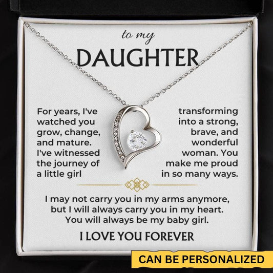 Jewelry To My Daughter - Always Be My Baby Girl - Necklace Gift Set - SS565