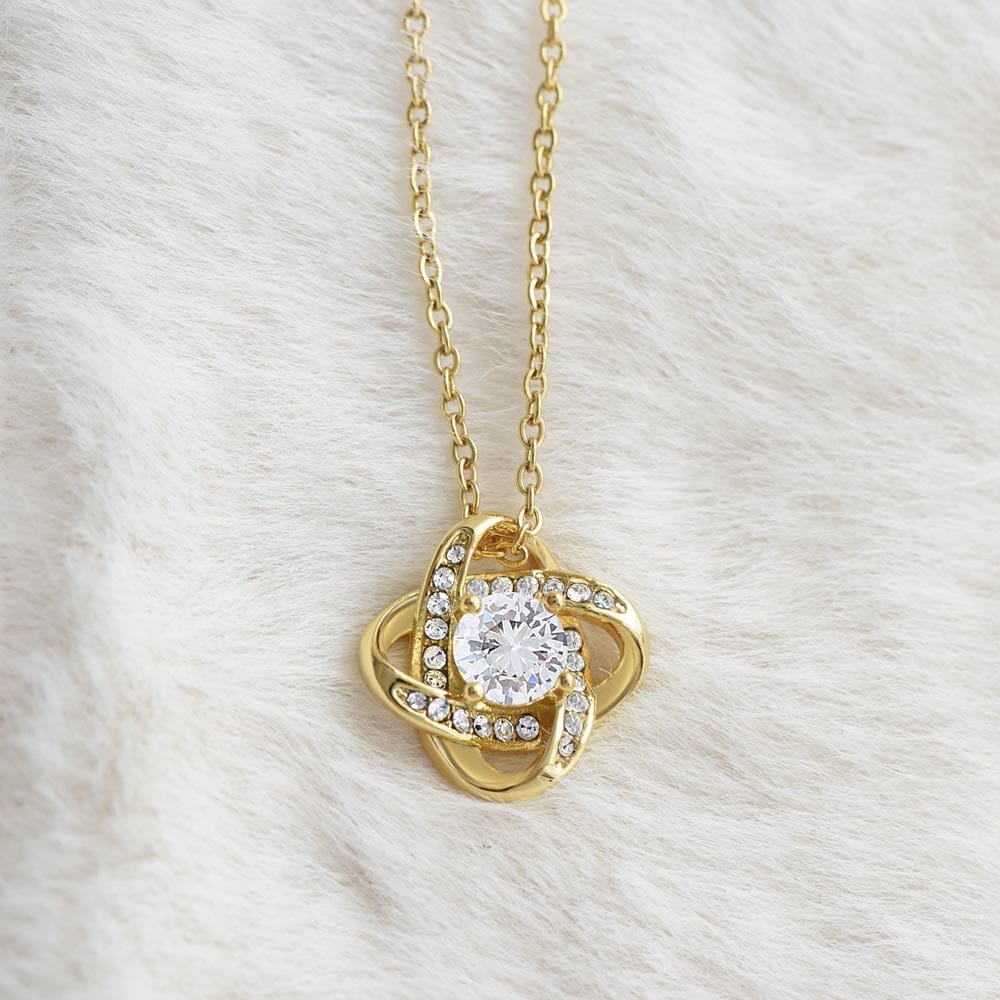 Jewelry To My Daughter - Being Your Dad - Love Knot Necklace Gift Set - SS632