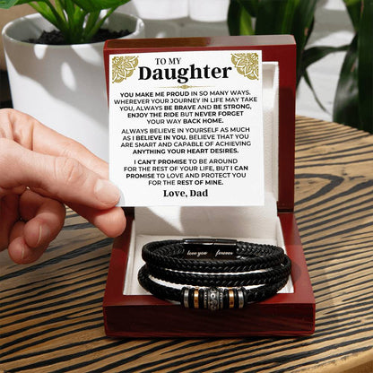 Jewelry To My Daughter | Braided Bracelet Gift Set - SS566