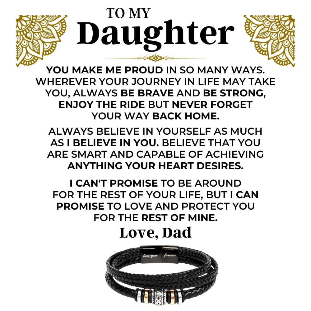 Jewelry To My Daughter | Braided Bracelet Gift Set - SS566