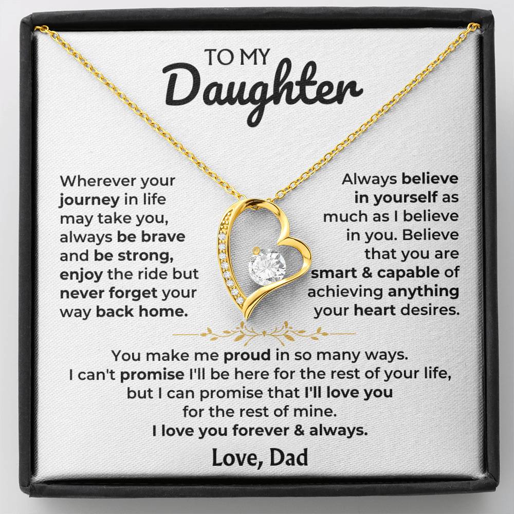 Jewelry To My Daughter - Dad - Forever Love Gift Set - SS318V3