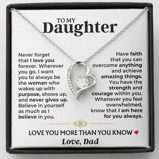 Jewelry To My Daughter - Dad - Love You More Than You Know - Gift Set - SS604D