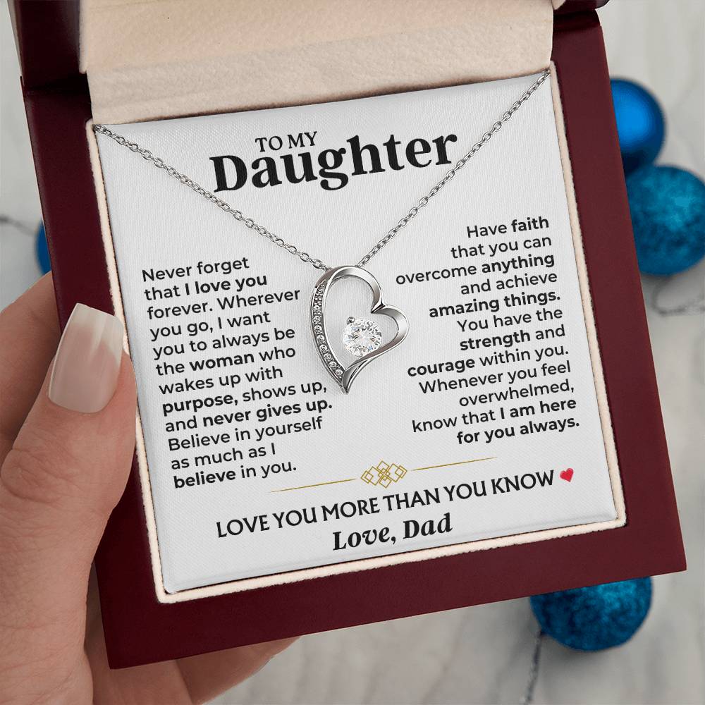 Jewelry To My Daughter - Dad - Love You More Than You Know - Gift Set - SS604D