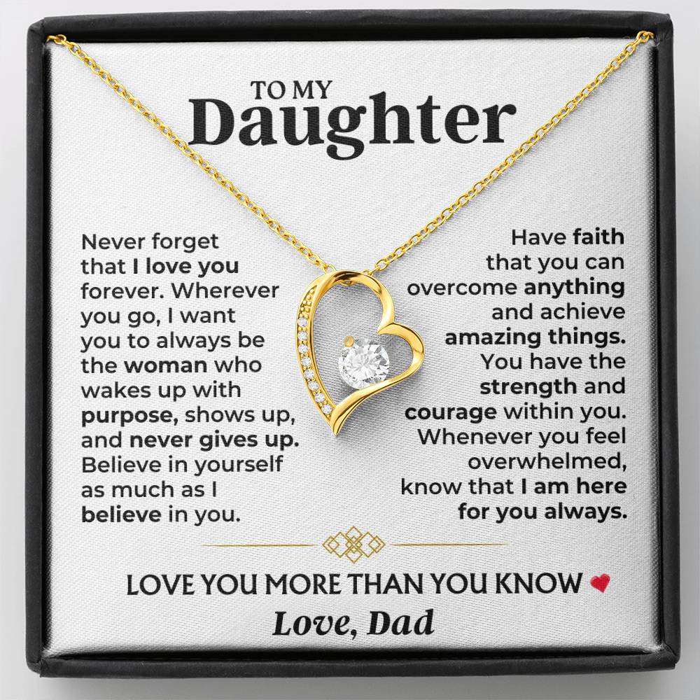 Jewelry To My Daughter - Dad - Love You More Than You Know - Gift Set - SS604D