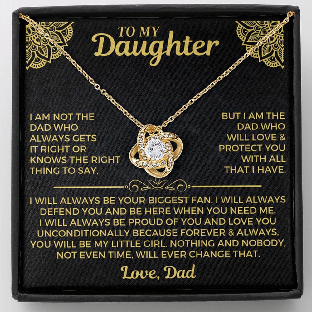 Jewelry To My Daughter - Divorce/Weekend Dad - Love Knot Gift Set - SS559
