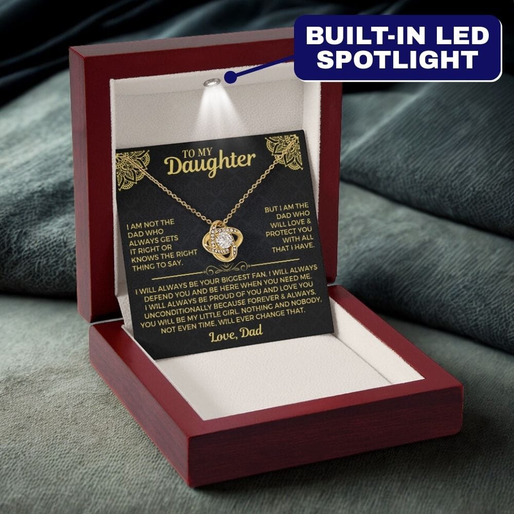 Jewelry To My Daughter - Divorce/Weekend Dad - Love Knot Gift Set - SS559