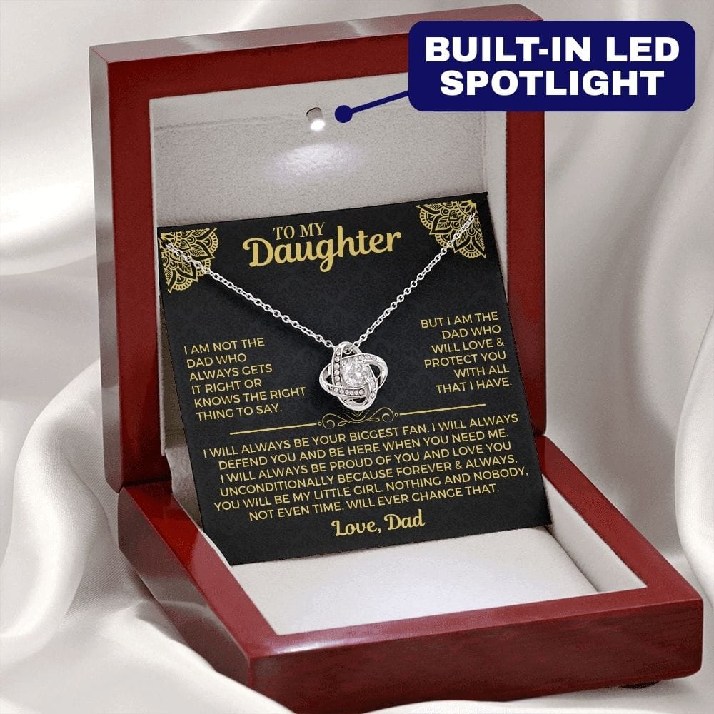 Jewelry To My Daughter - Divorce/Weekend Dad - Love Knot Gift Set - SS559