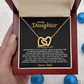 Jewelry To My Daughter - Love Dad - Forever Linked Hearts - Gift Set - SS630