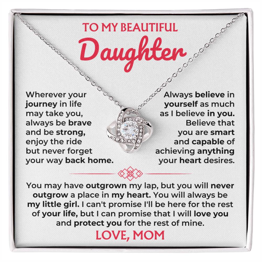 Jewelry To My Daughter - Love Knot Gift Set - SS589V2