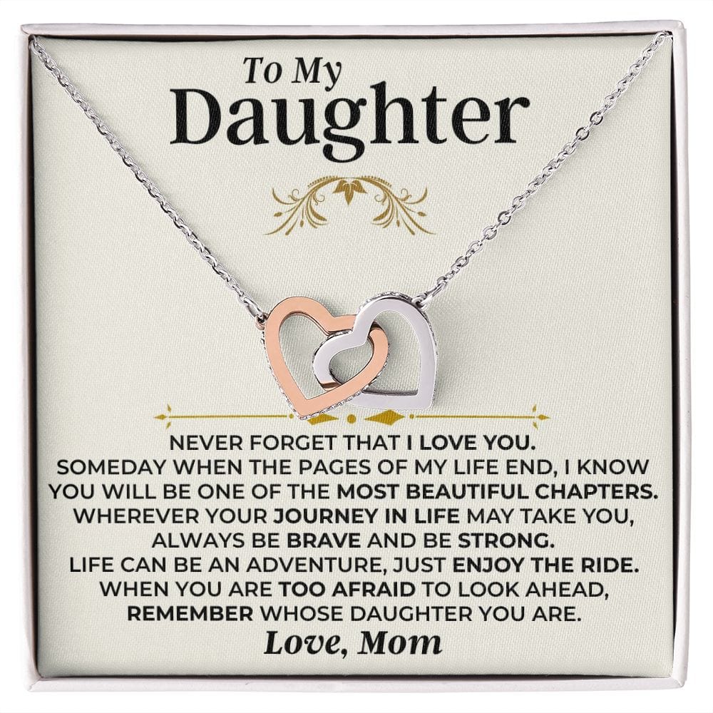 Jewelry To My Daughter - Mom - Interlocked Hearts Gift Set - SS477DM