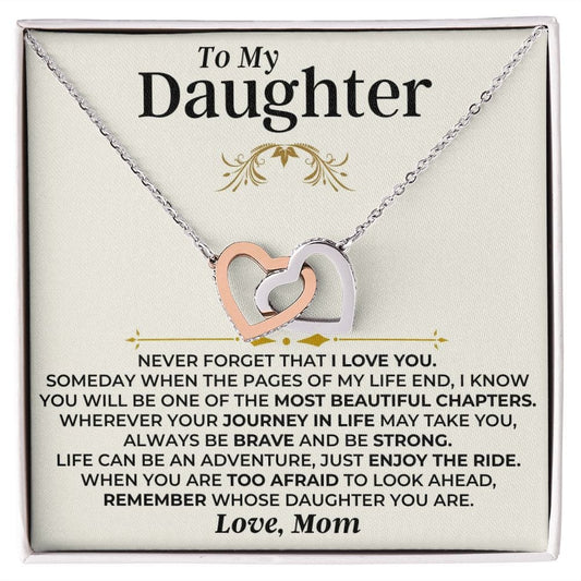 Jewelry To My Daughter - Mom - Interlocked Hearts Gift Set - SS477DM
