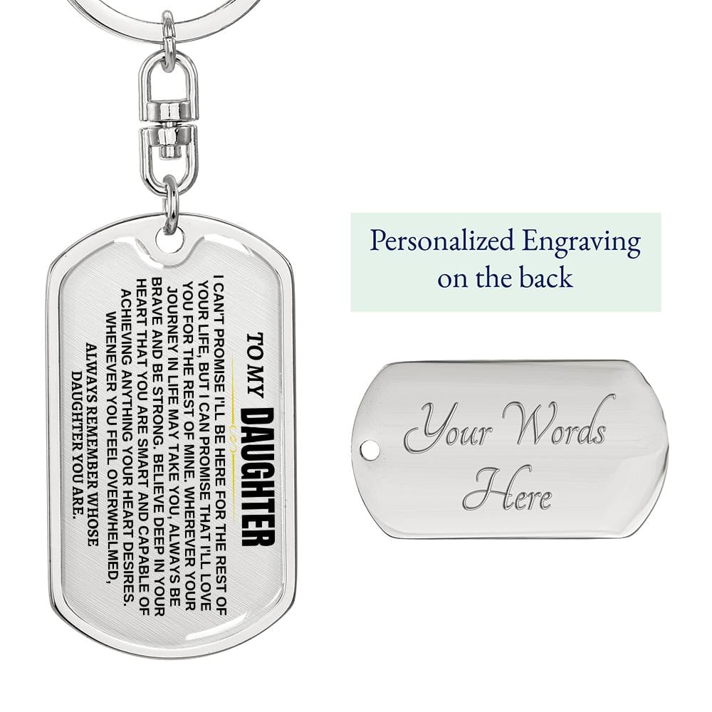 Jewelry To My Daughter | Remember Whose Daughter You Are | Personalized Keychain - SS293GD