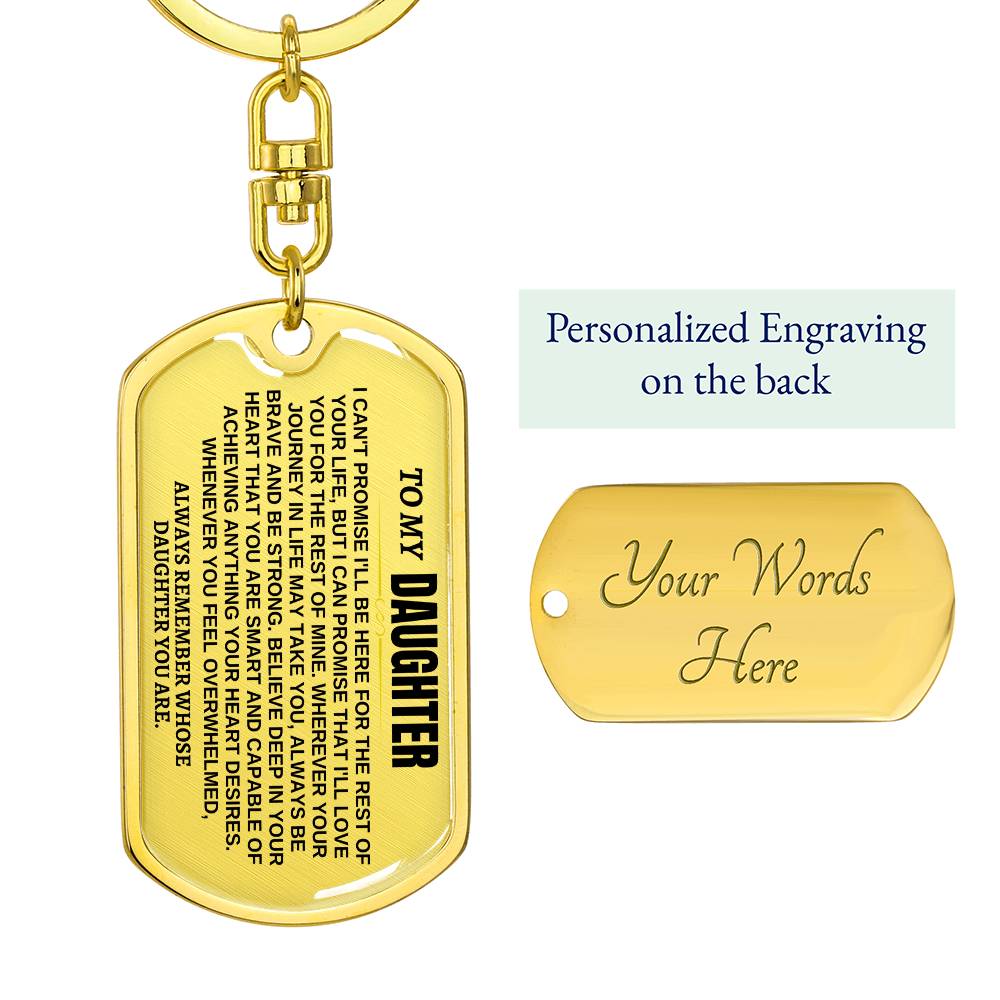 Jewelry To My Daughter | Remember Whose Daughter You Are | Personalized Keychain - SS293GD